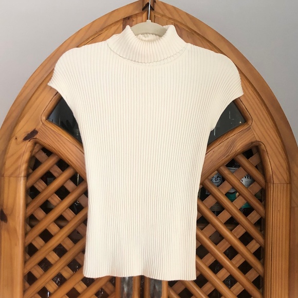 Newport News ribbed short sleeve turtleneck - Picture 1 of 3